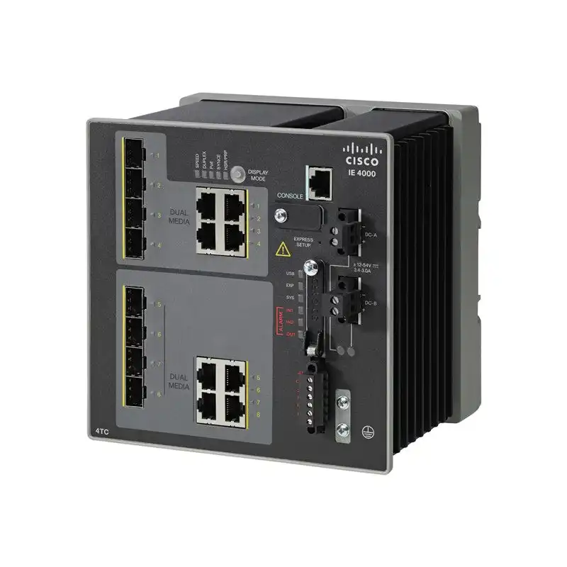 Cisco Industrial Ethernet 4000 Series - Commutateur - Géré - 4 x combo SFP + 4 x SFP Gigabit com... (IE-4000-4TC4G-E-RF)_1